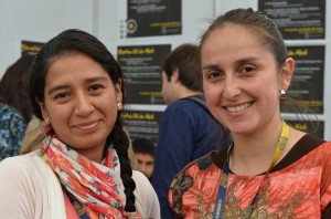 Aurora Muñoz y Valeria Morán, organizadoras.
